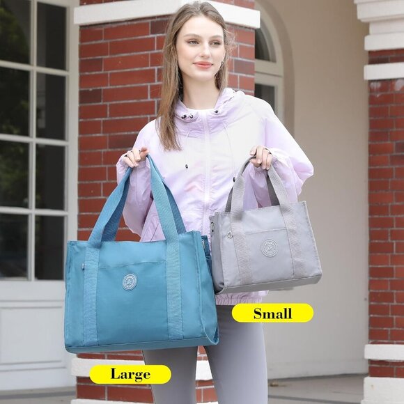 Luxury Nylon Tote Bag with Multiple Pockets - Perfect for Nurses & Teachers - Picture 3 of 8